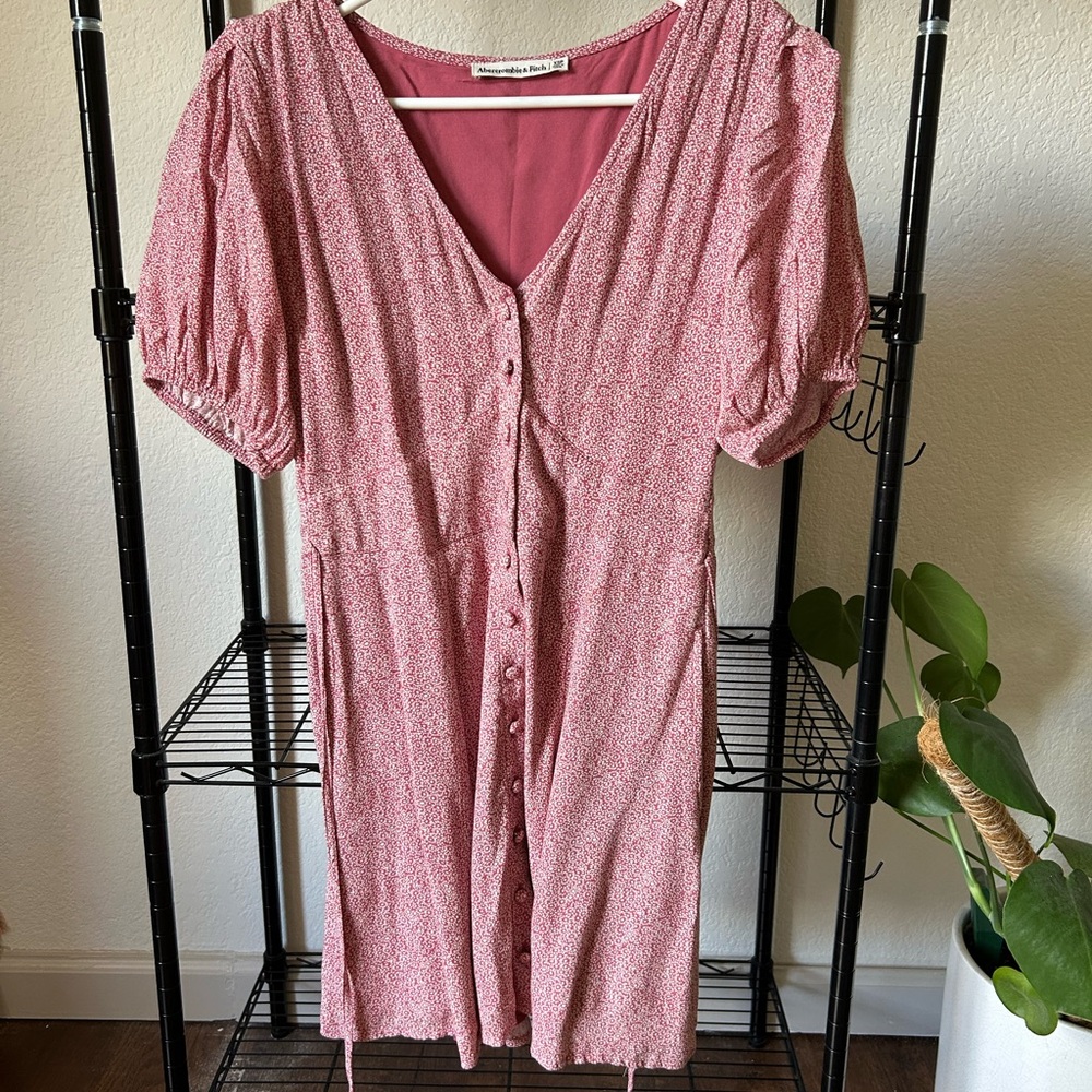 Abercrombie & Fitch Pink Midi Dress